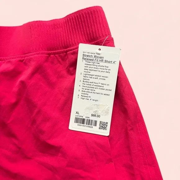 Lululemon Vibrant Summer Athleisure Athletic Stretch Woven Relax Fit Shorts - Picture 2 of 4